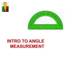 1.4 Angles and Their Measures