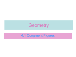 4.1 Congruent Figures