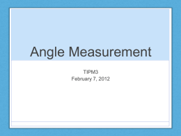 Angle Measurement