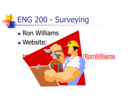 Surveying Introduction