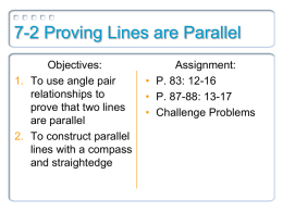 7 2 Proving Parallel Lines