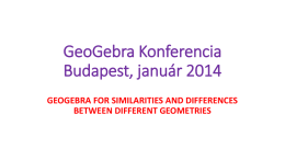 GeoGebra Konferencia Budapest, január 2014