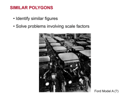 Example 1 – Similar Polygons