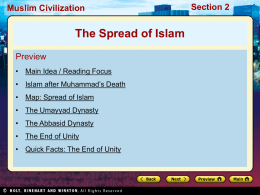 Muslim Civilization Section 2