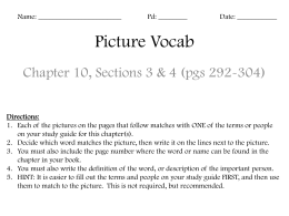 Chapter 10 Picture Vocab