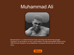 Muhammad Ali Powerpoint