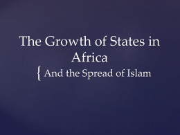African States and Islam PPT - Phillipsburg School District