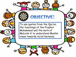 Lesson 8 – Islam and racial harmony_2014
