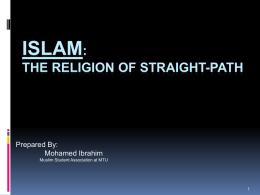 Introduction to Islam - The Muslim Students Association at