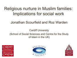 Religious nurture in Muslim families