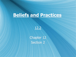 Beliefs and Practices