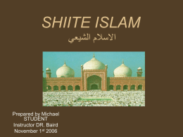 SHIITE ISLAM