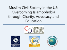 Muslim Civil Society in the US: Overcoming Islamophobia