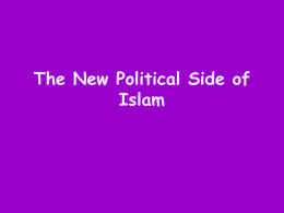 The New Political Side of Islam