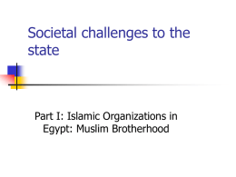 Islamist orgs in egypt