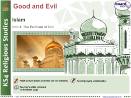 Good and Evil – Islam