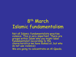 8th March Islamic fundamentalism