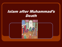 Islam after Muhammad`s Death