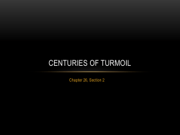 Centuries of Turmoil