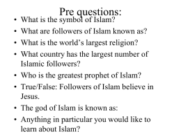 Islam Notes PPT
