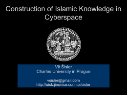 Construction of Islamic Knowledge in Cyberspace