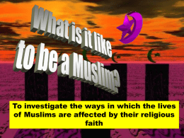 Revised What is it like to be a Muslim