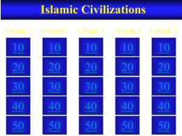 Islam Jeopardy for webpage