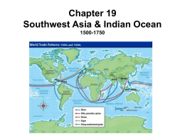 Chapter 19 Southwest Asia and the Indian Ocean