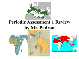 Periodic Assessment #1 Review