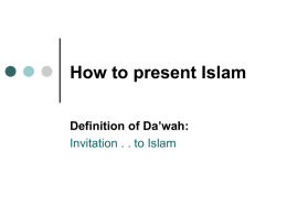 Dawah to Islam