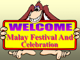 Malay Festival and celebration