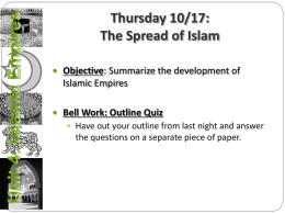 WHH 10.2 Spread of Islam