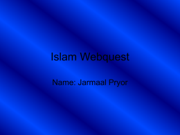 Islam Webquest