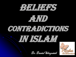 Basic Beliefs and Contradictions in Islam