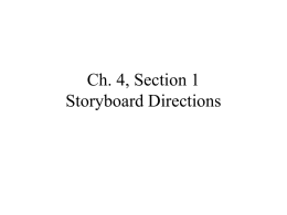 Ch. 3, Section 2 Storyboard Directions