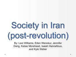Society in Iran (post-revolution)