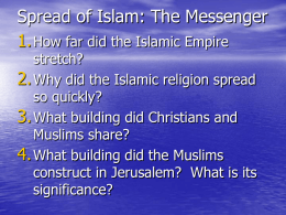 9. Spread of Islam