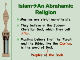Intro to Islam and Spread of Islam PPT