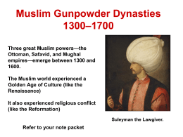 Muslim Dynasties PowerPoint