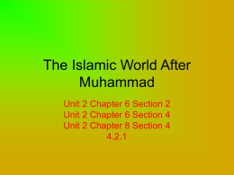 Islam After Muhammad - HFAWorldHistory-Kos