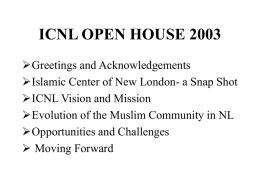 ICNL OPEN HOUSE 2003