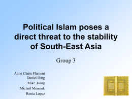 Islam and instability in South East Asia
