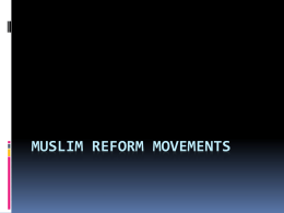 muslim reform movements