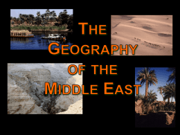 Lecture Notes - Middle East