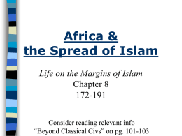 Chapter 6 The Rise and Spread of Islam