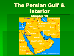 The Persian Gulf & Interior Chapter 19 Natural Environments A