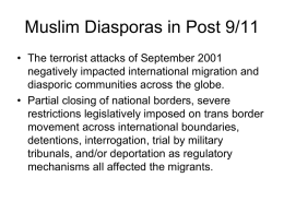 Muslim Diasporas in Post 9/11