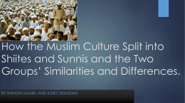 Sunni and Shiite