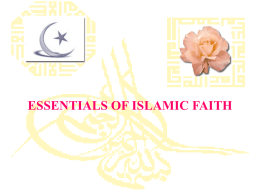Essentials Of Islamic Faith-2 - North East Islamic Community Center