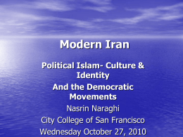 Modern Iran by Nasrin Naraghi
